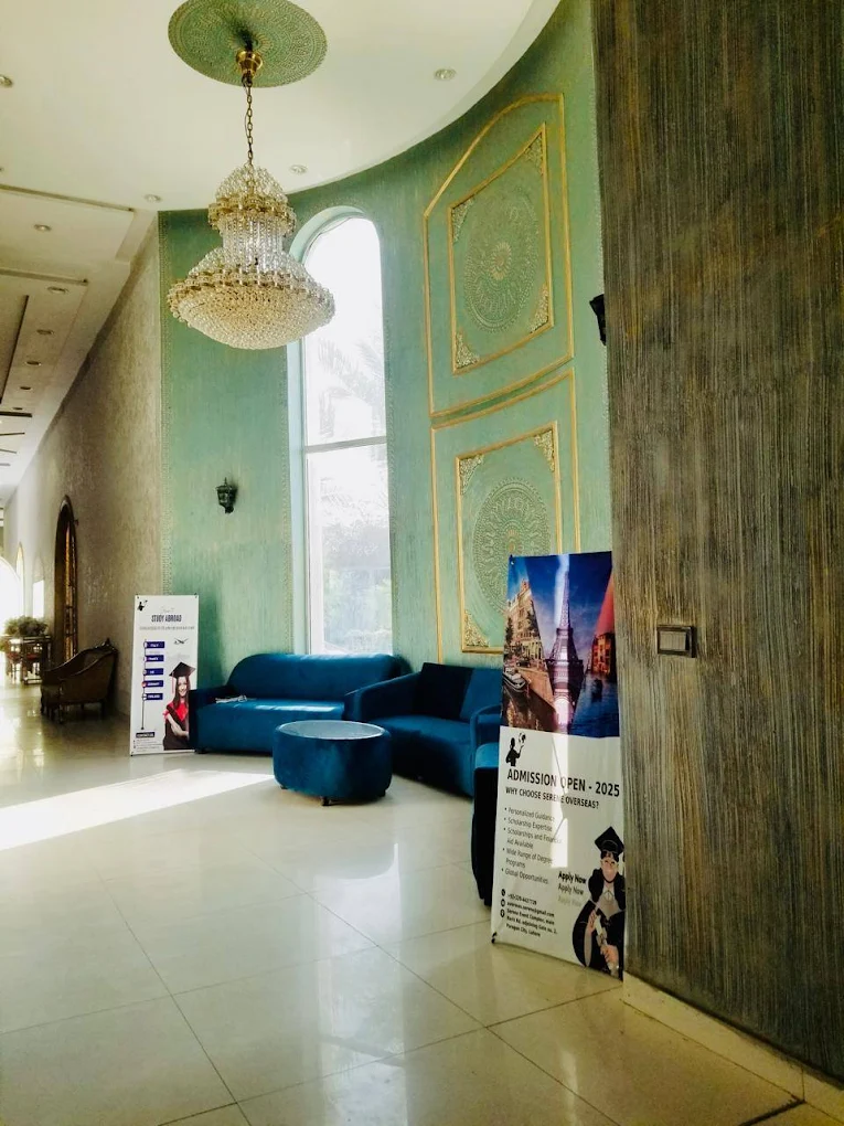 Reception lounge seating area