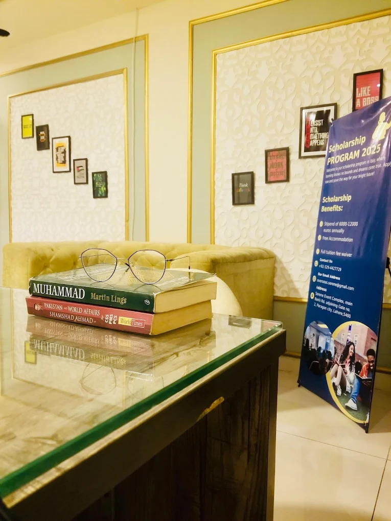 A quiet reading corner in the office lounge